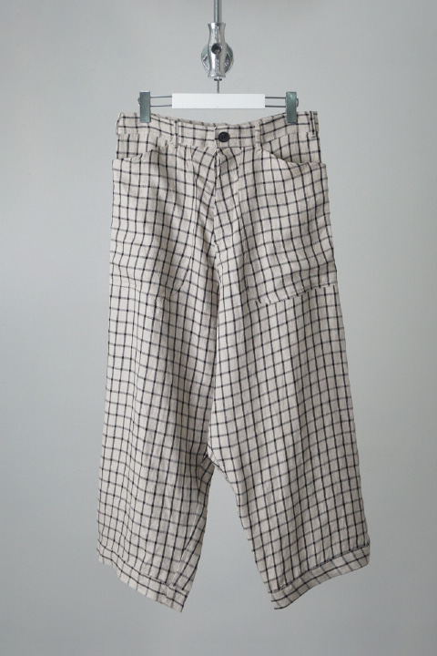 BASISBROEK  linen100% wide pants (made in Japan)